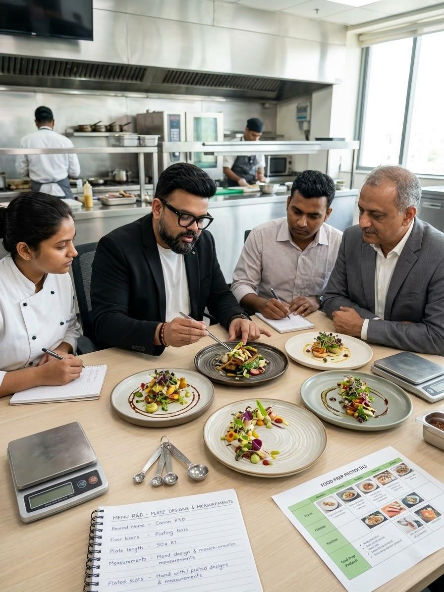 Menu R&D, hospitality consulting by Ketan Dave